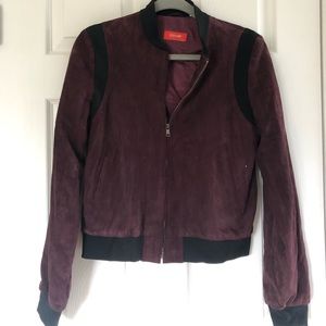 Purple suede jacket